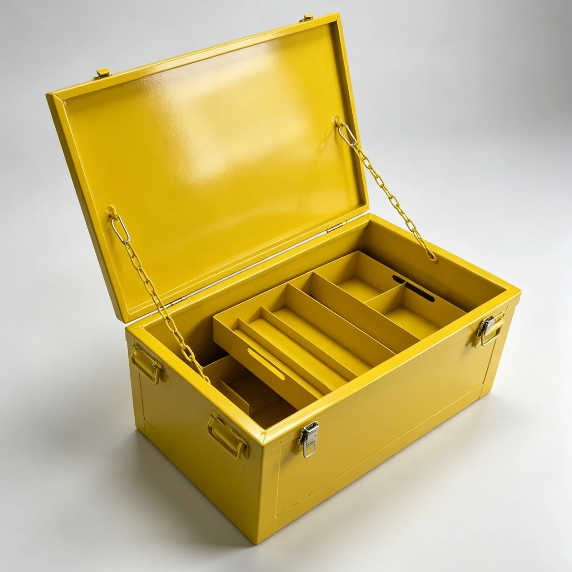 

Heavy Duty Steel Tool Component Field Service & Railway Forklift Entry Lockable Storage Box