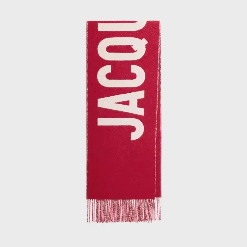 Luxury Brand 100% Wool Warm Scarf For Women Design Winter Men Shawl Wrap Pashmina 2026 Letter Female Bufanda Echarpe Foulard