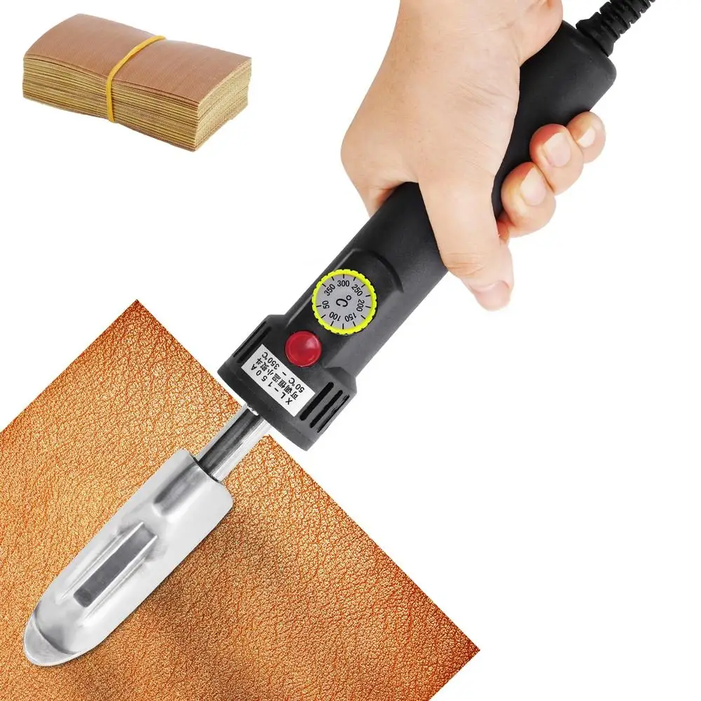 Electric Mini Iron Crafts Quilting Leather Iron with Temperature Adjustment & High Temp Tape