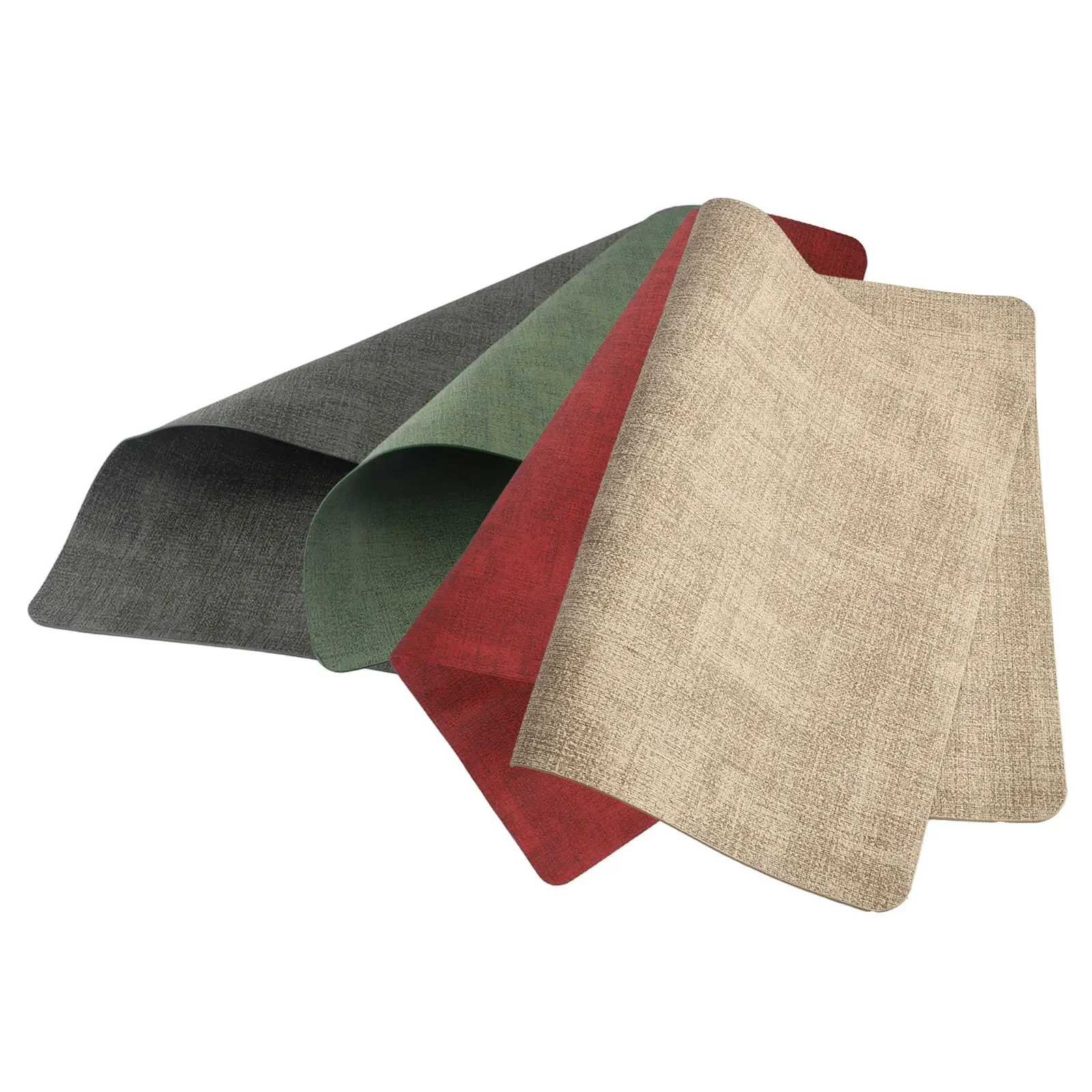 43 * 30 Cm Square Table Mat Double Sided Placemat Individual Stylish Coaster Beautiful Table Setting Leather Table Mat