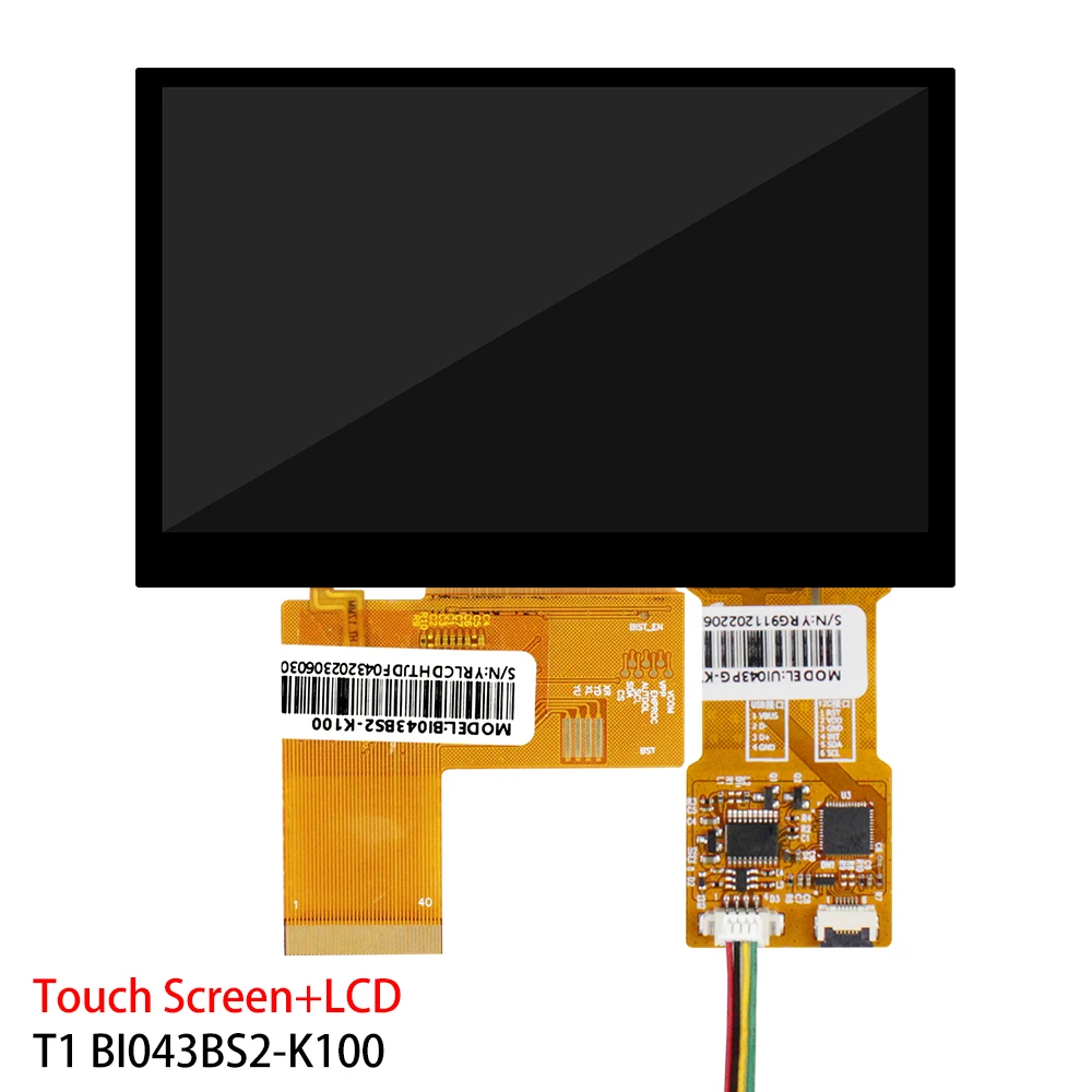 Imagem -03 - Tela do Lcd com o Painel de Toque Capacitivo 4.3 Polegadas 800x480 Rgb 500 Nits Tft hd