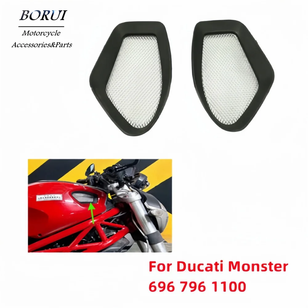 

Suitable for Ducati MONSTER 696 2008-2014 796 2008-2014 1100 S EVO 2009-2015 Fuel Tank Grille Air Intake Cap Motorcycle Fairing