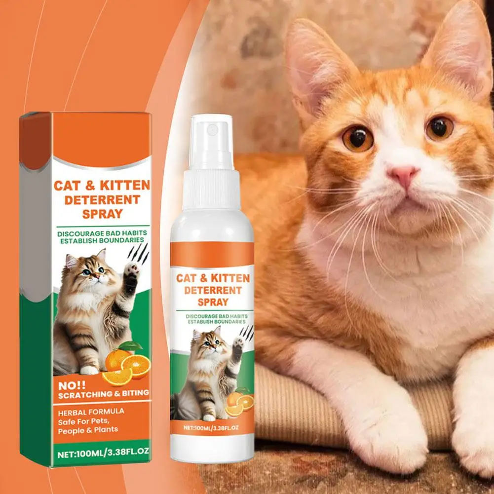 Semprotan tanpa goresan untuk kucing, semprotan kucing tanpa stimulasi antigores pelindung Sofa furnitur untuk penggunaan dalam ruangan produk hewan peliharaan 2x7