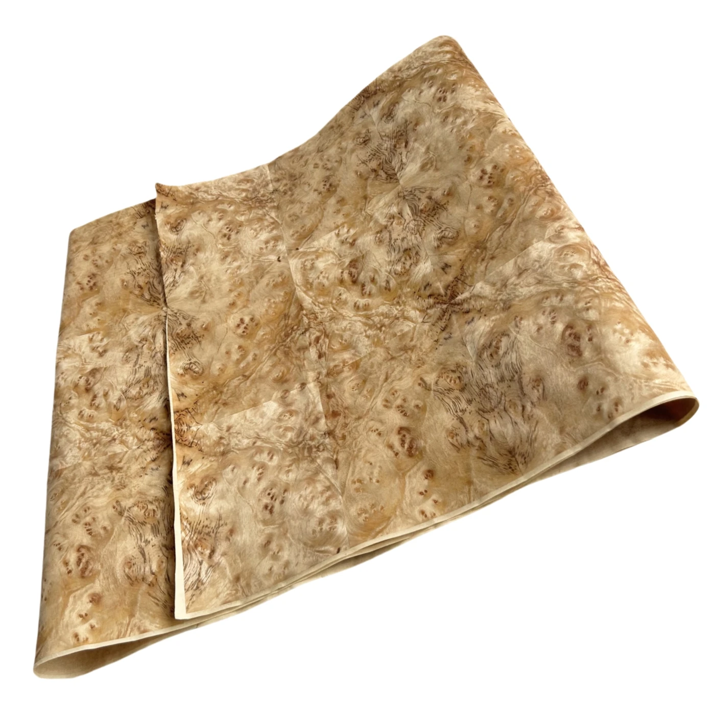 58x250cm, Non-woven Backed Thin Veneer of 0.25mm Thickness, Natural Camphor Burl Wood Veneer Roll for Furniture Renovation image 4