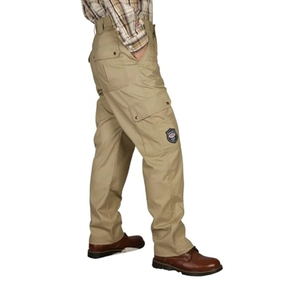 

BOCOMAL FR Pants for Men Cargo Flame Resistant Pants 2112andCAT2 100% C 7.5oz Utility Fire Resistant Pants
