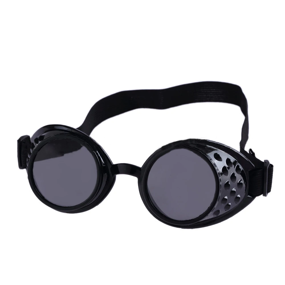 Óculos Steampunk vintage para adultos, Cosplay Eyewear, Decorações Halloween, Heavy Metal Driver Goggles, Lentes Eclipse, Unisex