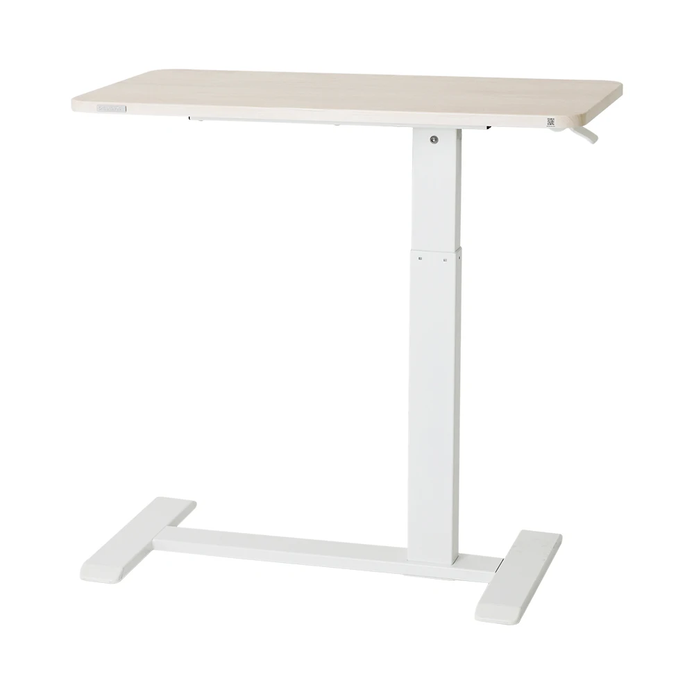 Dex Top mobile fixed side table height adjustable SD0-800CW cream Wood