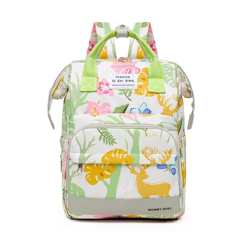 Oxford Anti-theft Waterproof Fabric Pattern Backpacks High Quality Mother and Baby Bags for Women 2024 Large Capacity