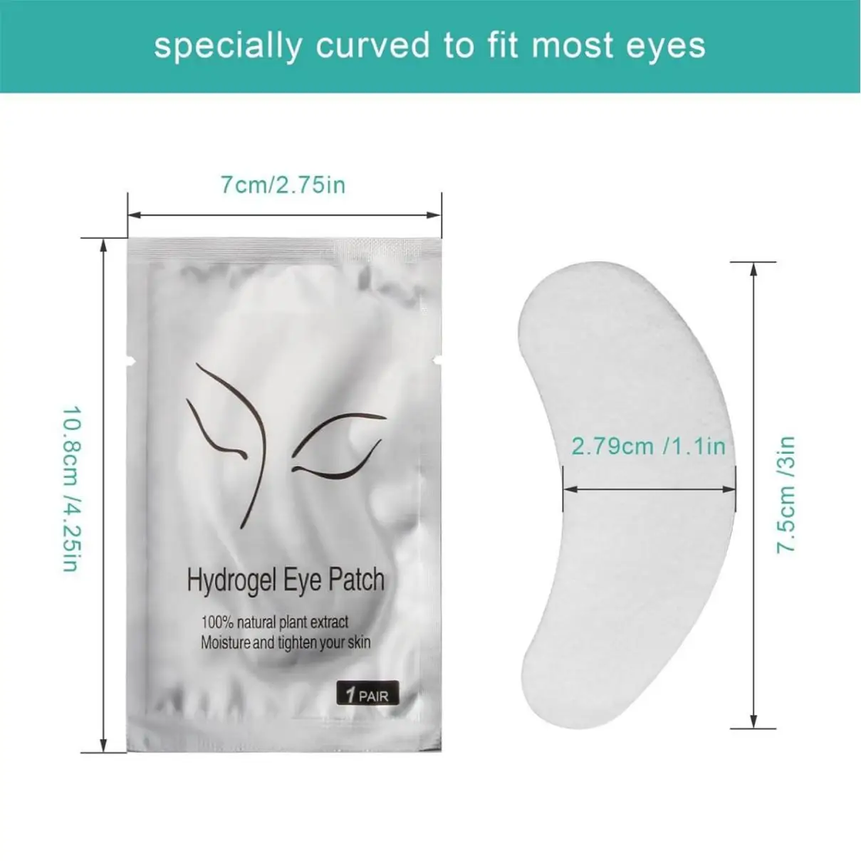 5Pairs Lash Extension Eye Stickers Hydrogel Patches Grafting Eyelashe Under Eye Pads Eyelashes Extension Lashes Tools Makeup