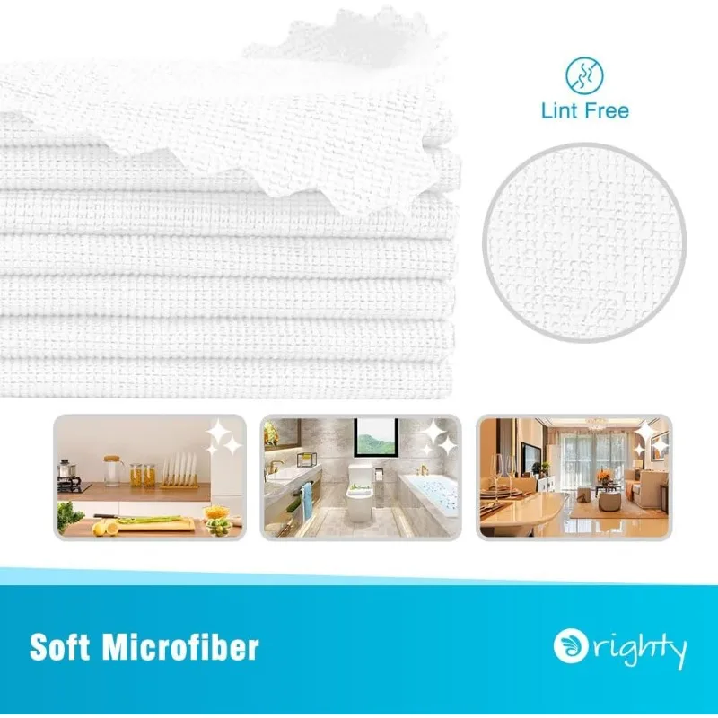 Cleaning Cloths Bulk, 150 Pack Shop Rags Reusable, Multi-Purpose Shop Towels for Cars, Microfiber Cleaning Rags for