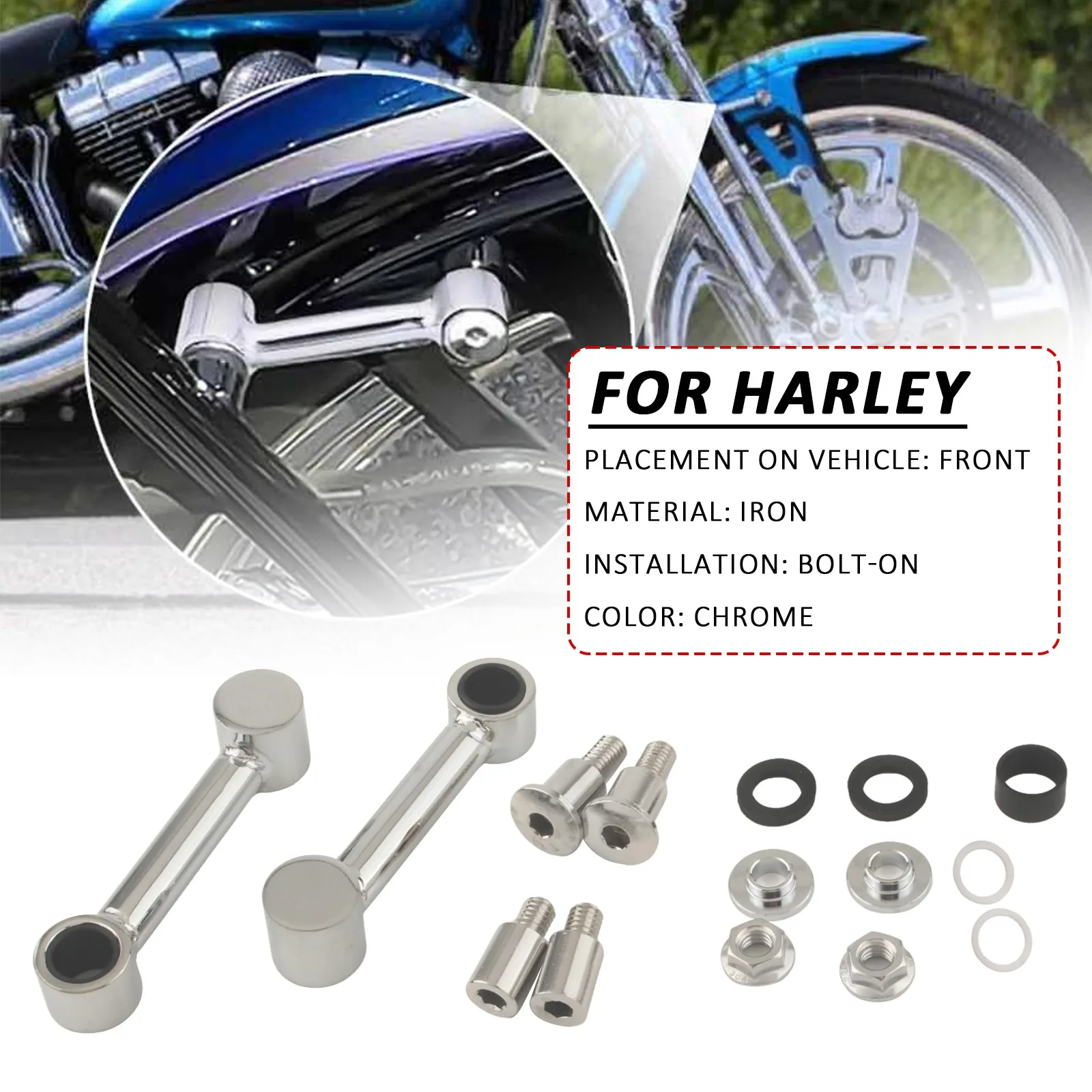 Motorcycle Front Fender Mount Bracket For Harley Davidson 1993 - 2006 Softail springer FXSTS