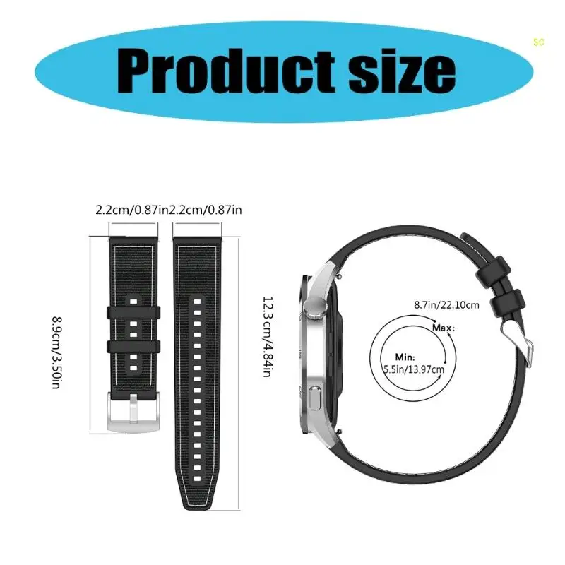 สร้อยข้อมือแบบปรับได้ Watchband Sweatproof Breathable Soft สำหรับเพศ Dropshipping