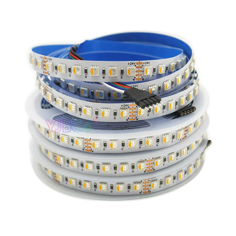 

High brightness 5M RGBW/RGBWW 4 color in 1 LED Strip 60/84/96leds/m 5050 SMD Lights Tape IP30/65/67 12V/24V DC flexible Lamp Bar