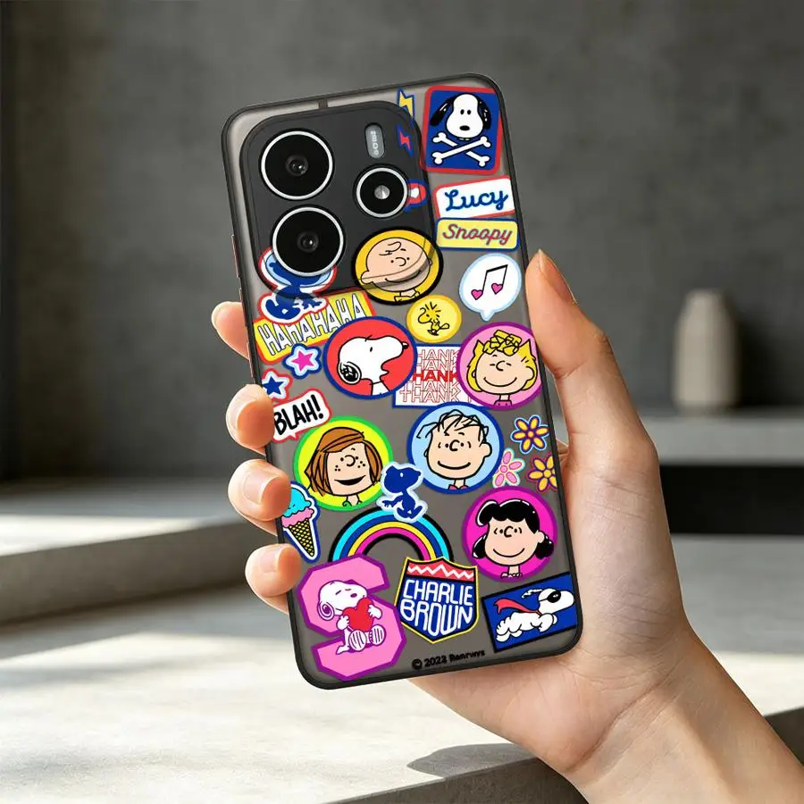 Funda Back Phone Cover Case for Xiaomi Redmi Note 15 11 10 9S 12 14C 13C 13 Pro Plus 15C A4 Snoopy