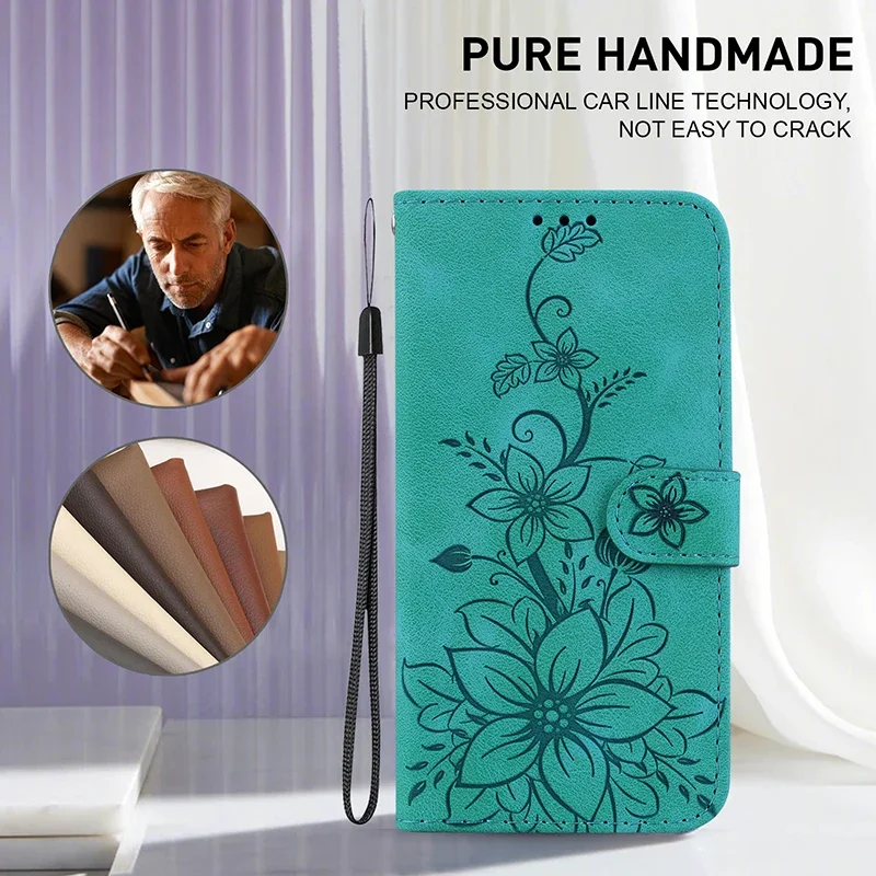 Funda de cuero con ranura para tarjetas y billetera para Samsung Galaxy A56 A55 A54 A53 A52 A35 A36 A34 A26 A25 A23 A14 A15 A12 A16 A17 5G 2