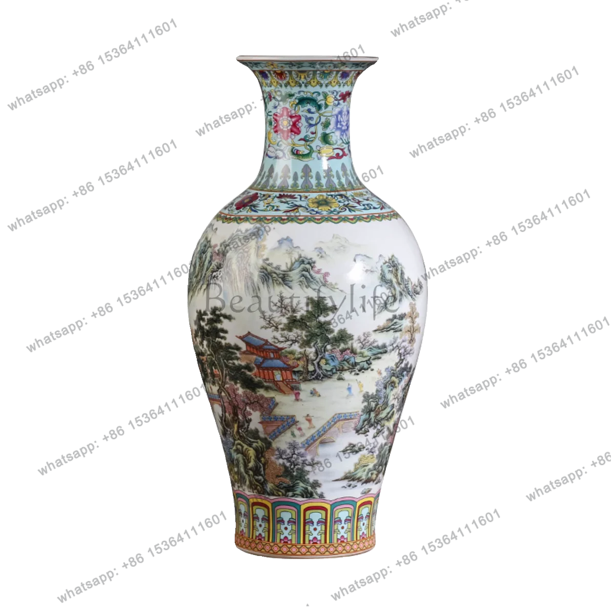 Jingdezhen ceramic vase new Chinese home decoration ornament