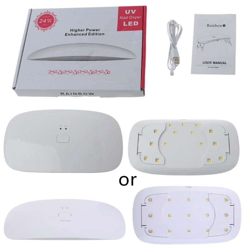 24W UV LED Light Lamp Nail Dryer for Gel Polish Professional Nail Art Devices