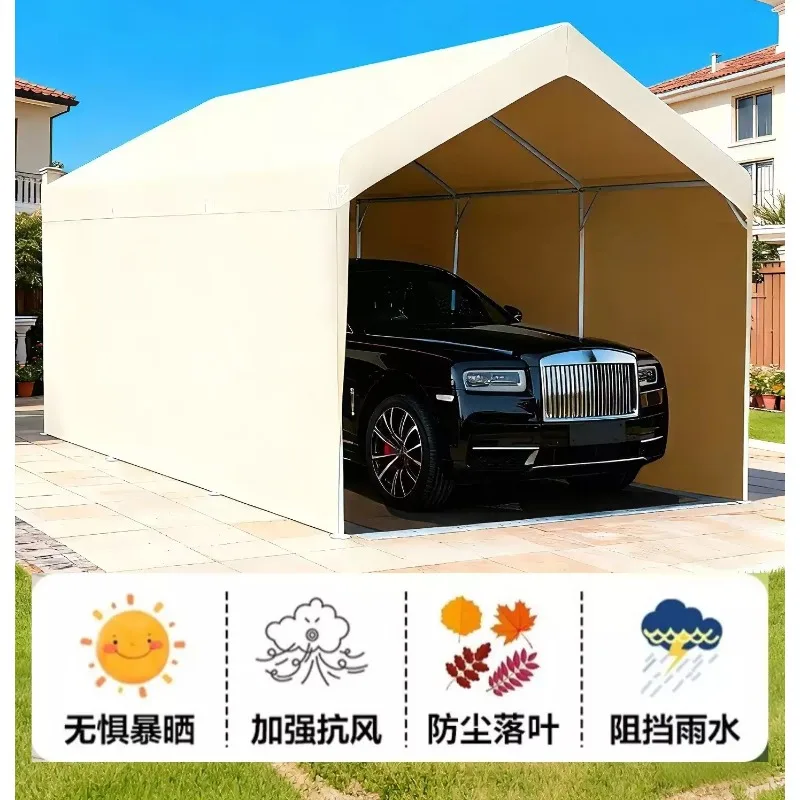 Carport Outdoor Car Awning Canopy Parking Mobile Tent Sunscreen Simple    1pcs