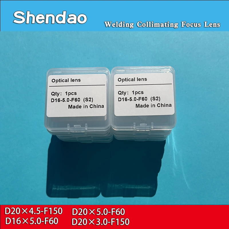 10 Stück Laser-Handschweißreinigungs-Kollimator-Fokuslinse D16/20 D20*4.5-F150 für CQWY WSX QiLin HanWei Sup Au3tech Schweißpistole – Detail 2