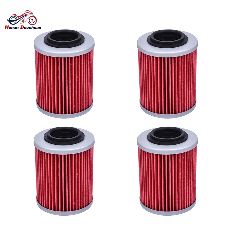 

4pc Oil Filter For Bombardier 330 400 650 800 Outlander Max 330 400 800 H.O. 2x4 4x4 EFI XT For Can-Am ATV 400 Outlander EFI XT