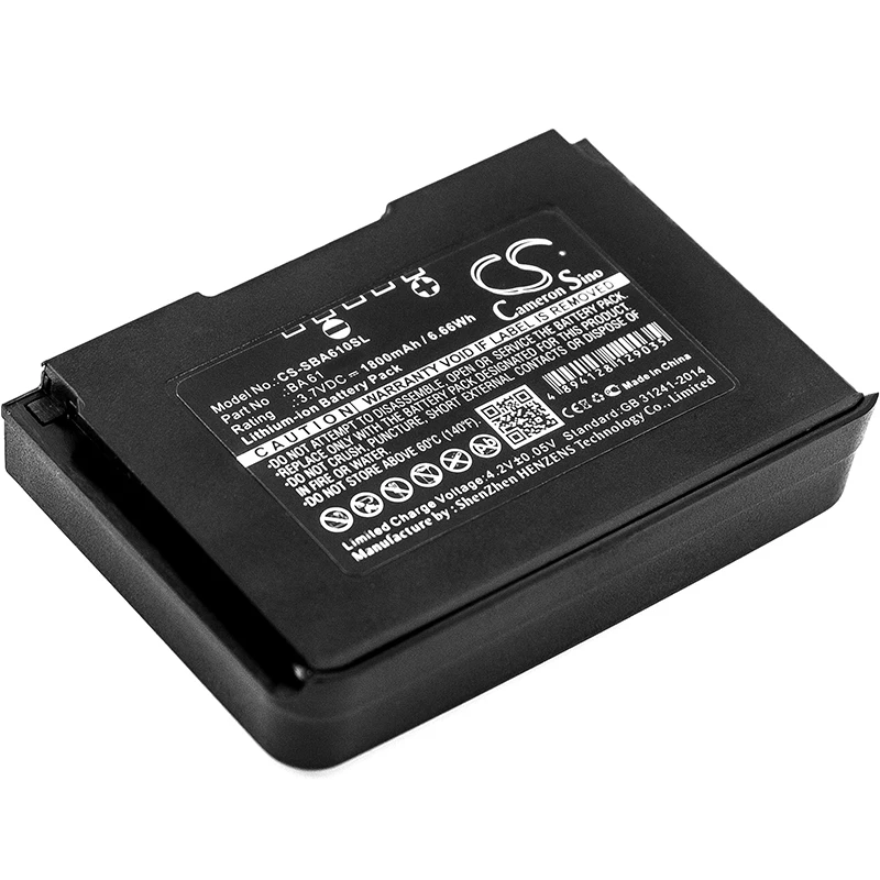 3.7V 1800mAh/2200mAh Wireless Headset Battery BA 61, 56429 701 098, 504703, B61 for Sennheiser SK9000 Bodypack Transmitters