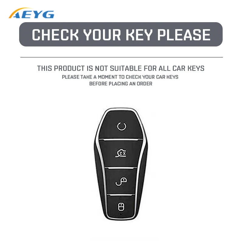 New Soft TPU Car Key Cover For BYD Qin Plusdmi Atto 3 Han EV Dolphin Protect Case Shell Fob Keychain Auto Accessories 4 Buttons