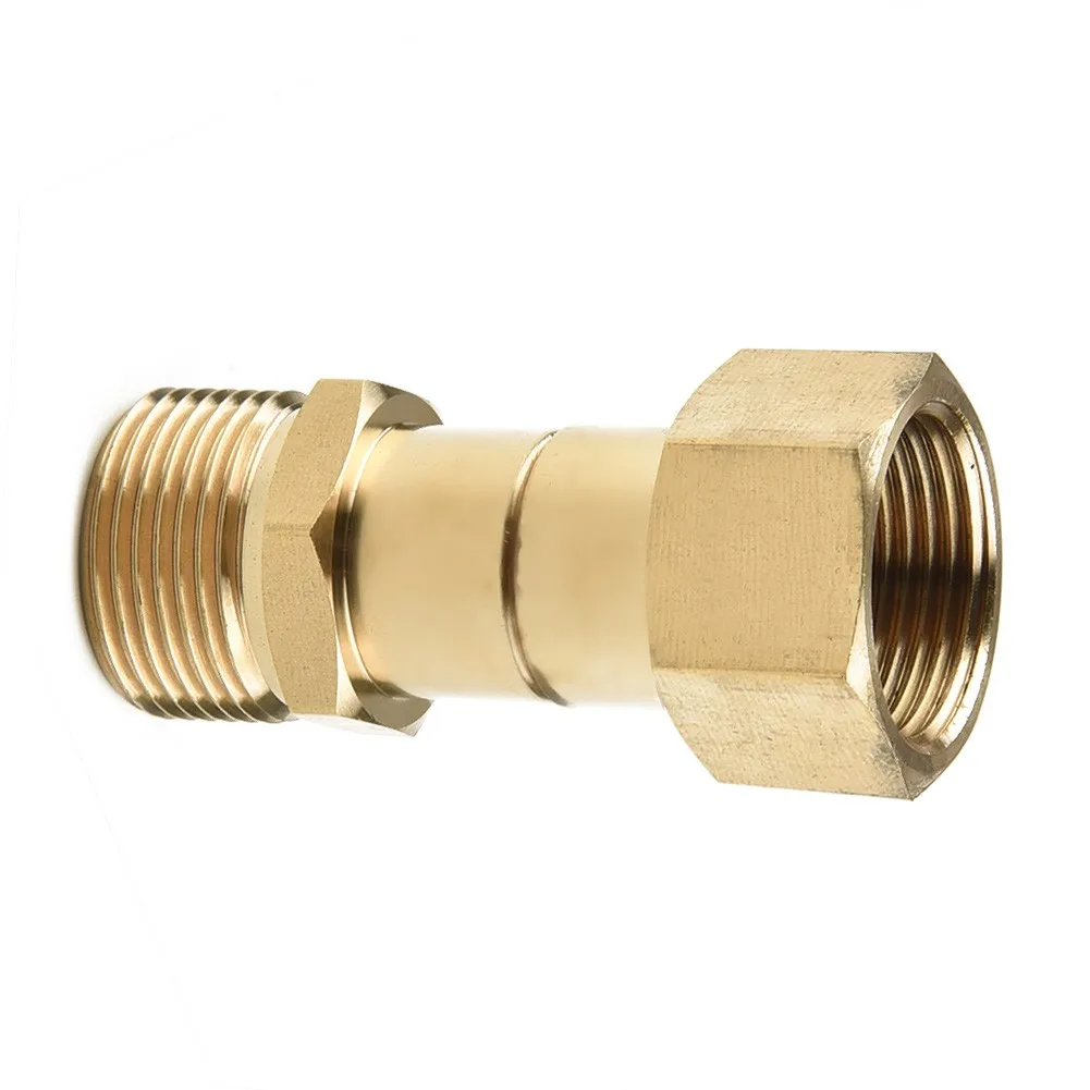 M22 14mm Thread Pressure Washer Swivel Joint Connector Hose Fitting Anti-winding Joints For Garden High Pressure Cleaners