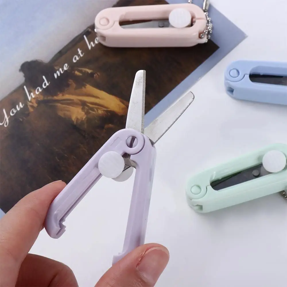 Supplies Stationery Cutting Tools Hand Scissors Folding Design Folding Scissors Scissors Adjustable Stainless Steel Scissors