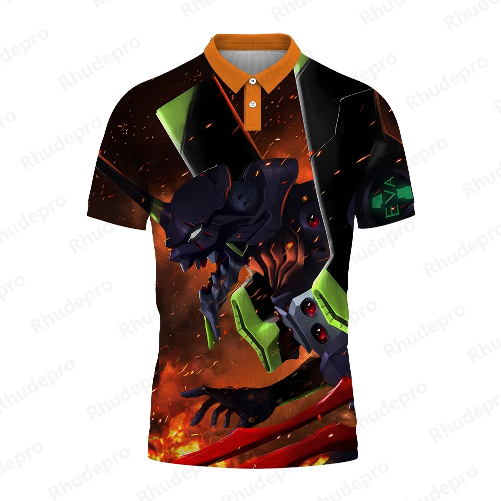 

Neon Genesis Evangelion Harajuku Style Men Gift Men's Clothing Y2k Polo Shirt Children's Tee Fashion Shirts High Quality Tops