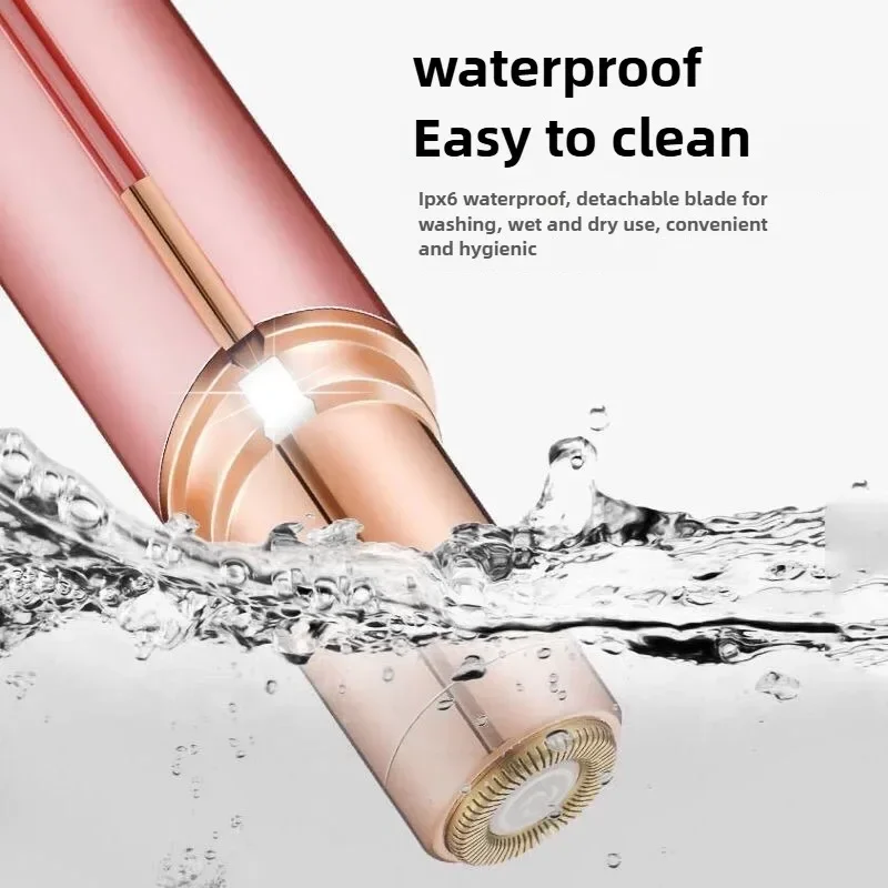 Eyebrow Trimmer Mini Electric Eye Brow Epilator Lipstick Shape Hair Removal Portable Women Painless Face Hair Eliminator
