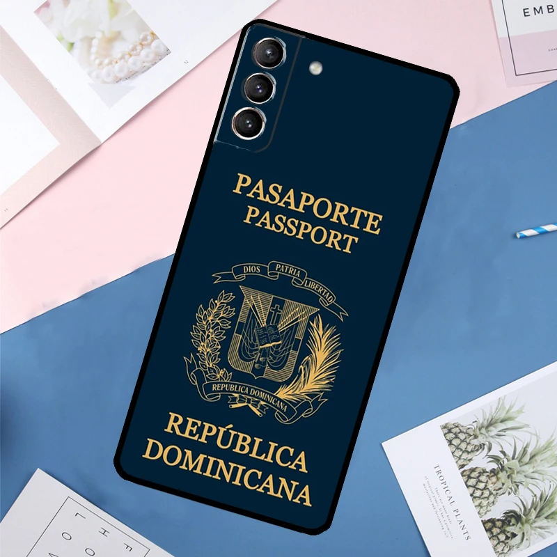 Dominican Republic Flag Case For Samsung Galaxy S24 S23 S22 Ultra S20 S21 FE S8 S9 S10 Plus Note 10 20 Ultra Cover