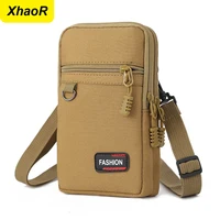 Étui pour téléphone portable pochette taille sac multifonction en plein air décontracté hommes taille Pack petit sac simple épaule sac à bandoulière porte-monnaie 1