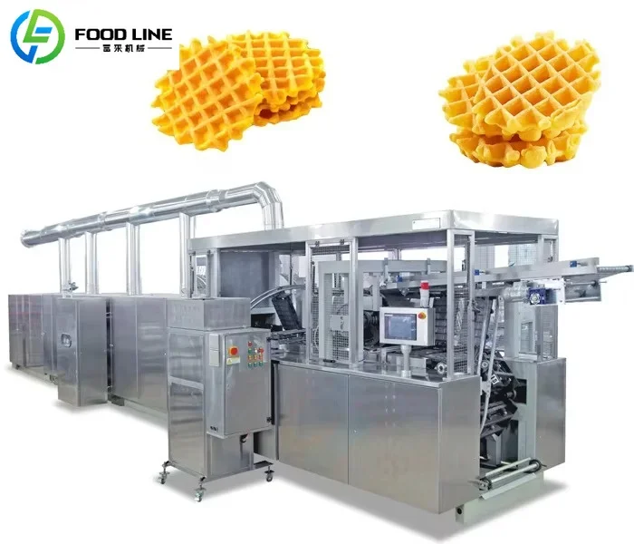 FOODLINE Tropical Climate Adapted Waffle Production Line Anti-rust Waffle Machinery For Seaside Food Processing Factory