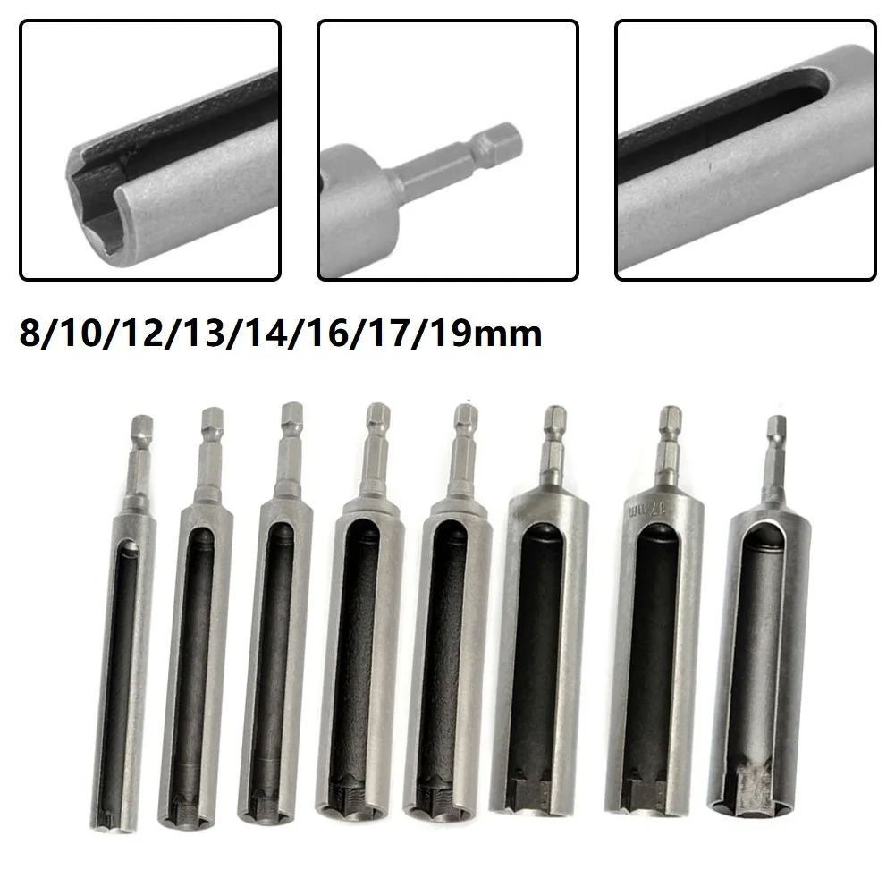 Hexagon Tools Slotted Extension Driver Driver Bit Electric Drill Chrome Vanadium Steel Slotted Extension Driver 1 Pcs