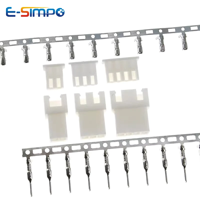 

100pcs Xh2.54mm 2/3/4/5/6//7/8pin Terminals Plastic Shell Male /female Plug Housing Shell Connector