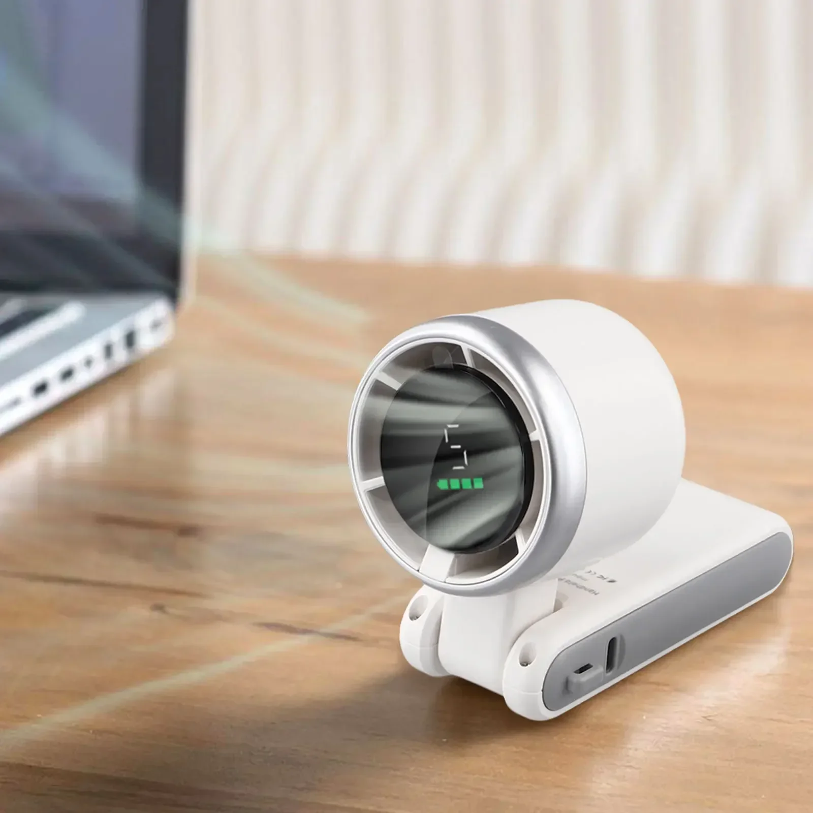 3600mAh Fan Handheld Personal Fan For Hot Weather Long Lasting Battery Quiet Operation Versatile Design Continuous Cool Air