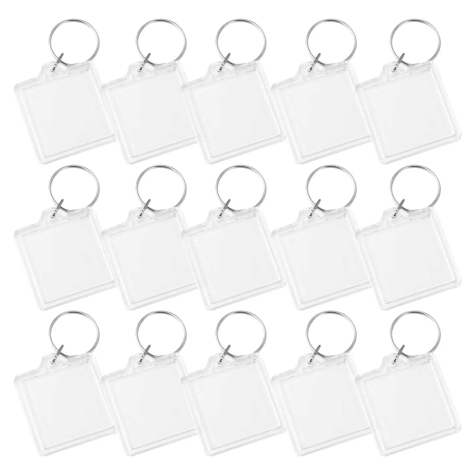 

30 шт. акриловых брелоков-подвесок для ключей, креативные украшения для сумок и рюкзаков, персонализированные держатели для фото, DIY