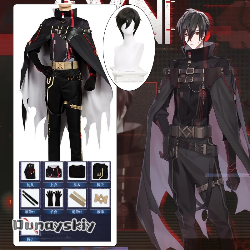 

Ayn Cosplay Game Lovebrush Chronicles Customize Medieval knight's Cape men's Suit Anime Ayn Role-playing Wig Suits Uniform S-2XL