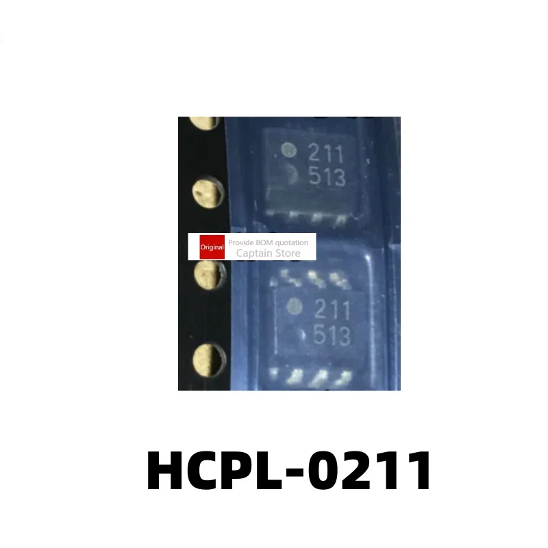 5PCS HCPL-0211 Screen Printing 211 SOP8 Chip Optocoupler Isolator