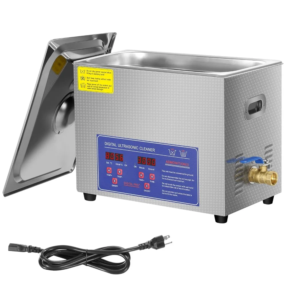 

10L professional ultrasonic cleaning machine 40kHz, with digital timer and heater, suitable for professional tools