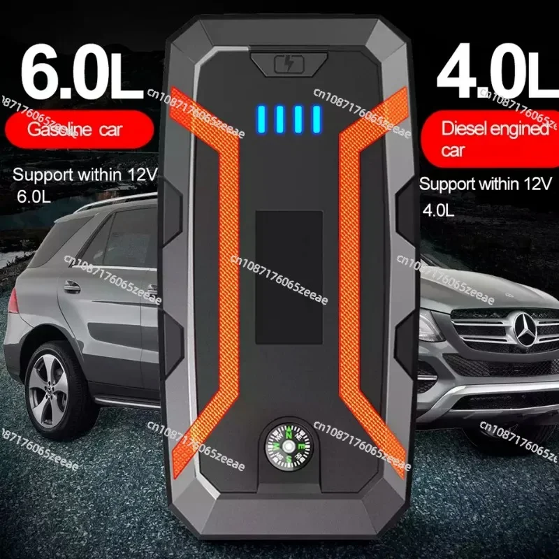 22000mAh 32000mAh High Power Car Jump Starter Power Bank / Multi-Function Portable 12V Lithium Battery Car Jump Starter