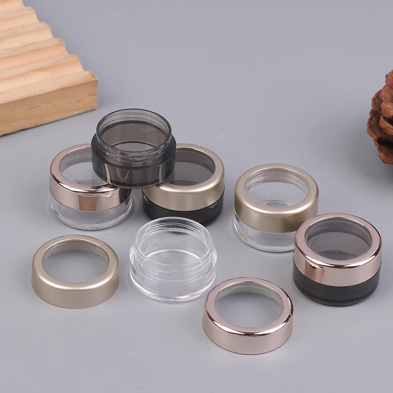 Bouteille transparente en plastique à paillettes, boîte de poudre d'ombre à paupières, Gel pour ongles, paillettes, étui séparé, emballage, organisateur de manucure, cosmétique, 5g