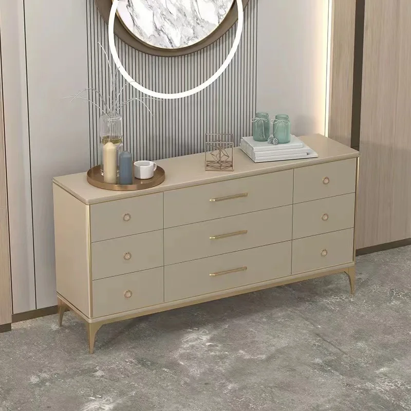 

American custom chest of drawers with drawer storage cabinet living room entrance door entryway cabinet simple solid wood