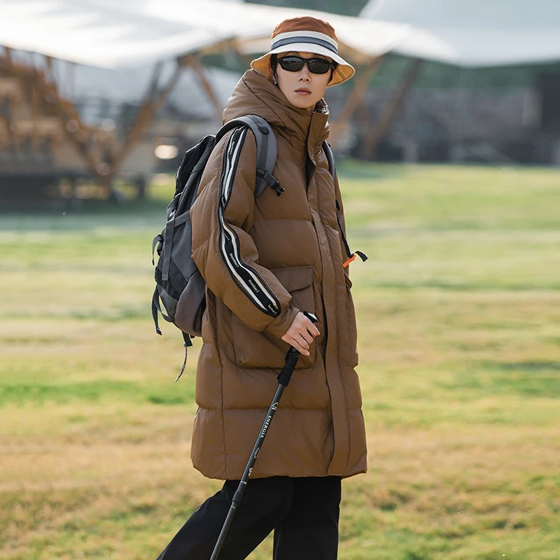 2025 New Down Jacket Classic Hood Outdoor Mountaineering Anti-Cold Parka Casual Daily Style Lightweight Autumn Winter Coat