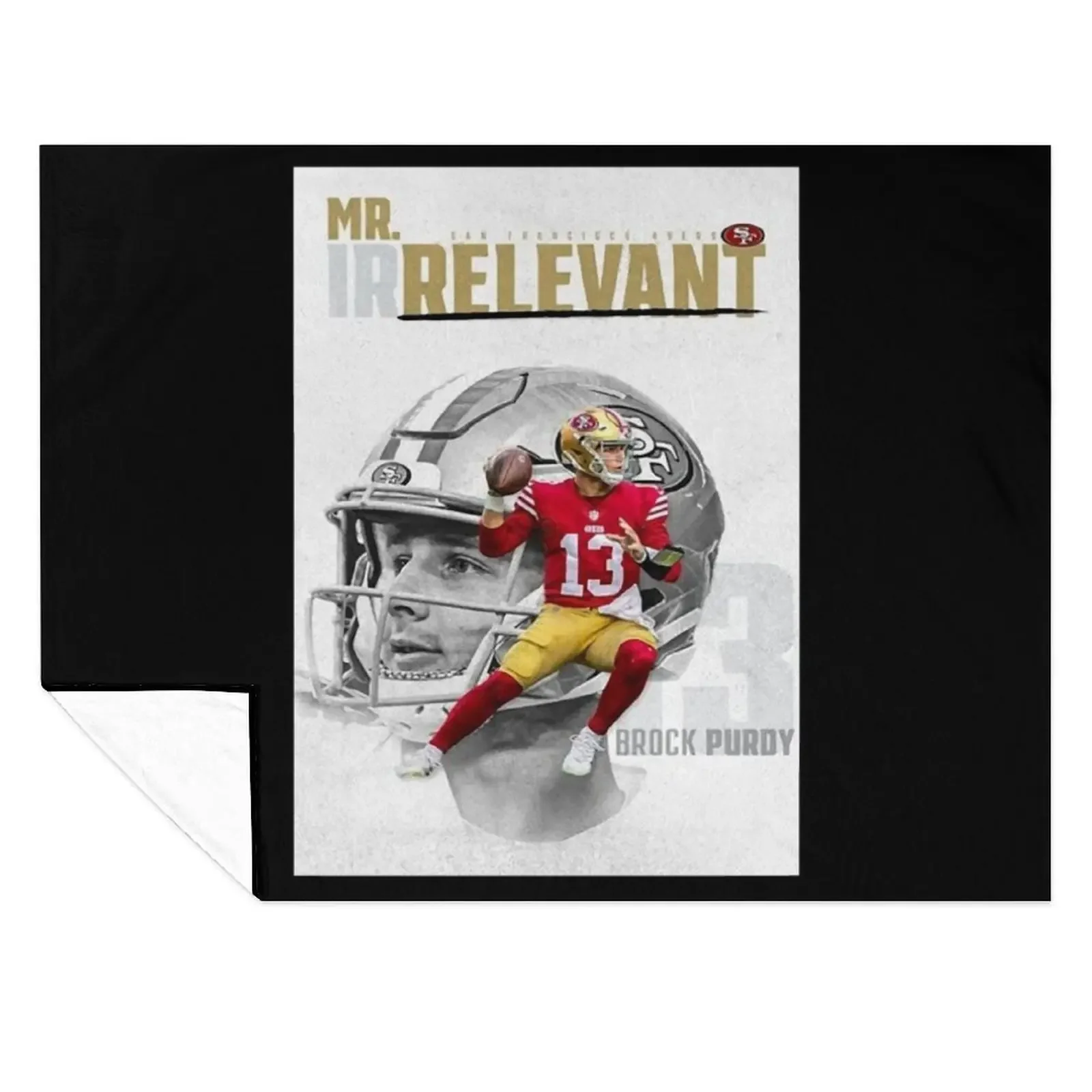 

mr irrelevant brock purdy Throw Blanket Flannels Single Sofa Quilt blankets and throws Blankets