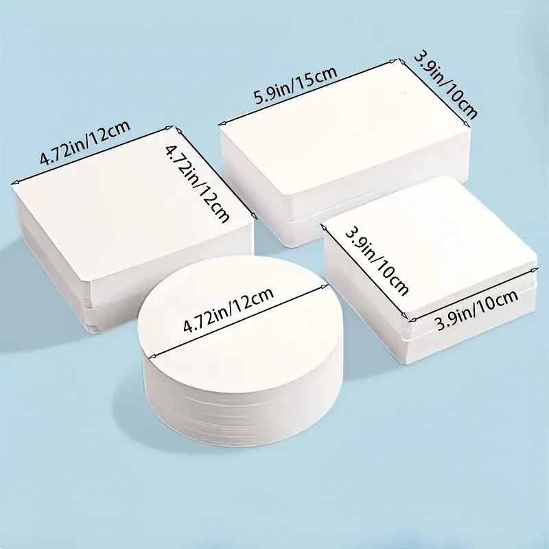 50 Stück Packung, Premium 300GSM Aquarellpapier mit Hochwertiger Textur für Professionelles Malen, Dickes Skizzenpapier Geeignet für – Detail 3
