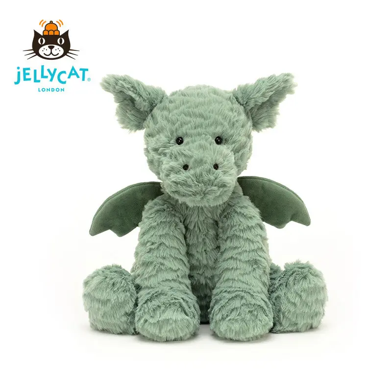 

Плюшевая игрушка Jellycat Wavy Dragon: мягкая кукла-компаньон, подарок на день рождения для детей
