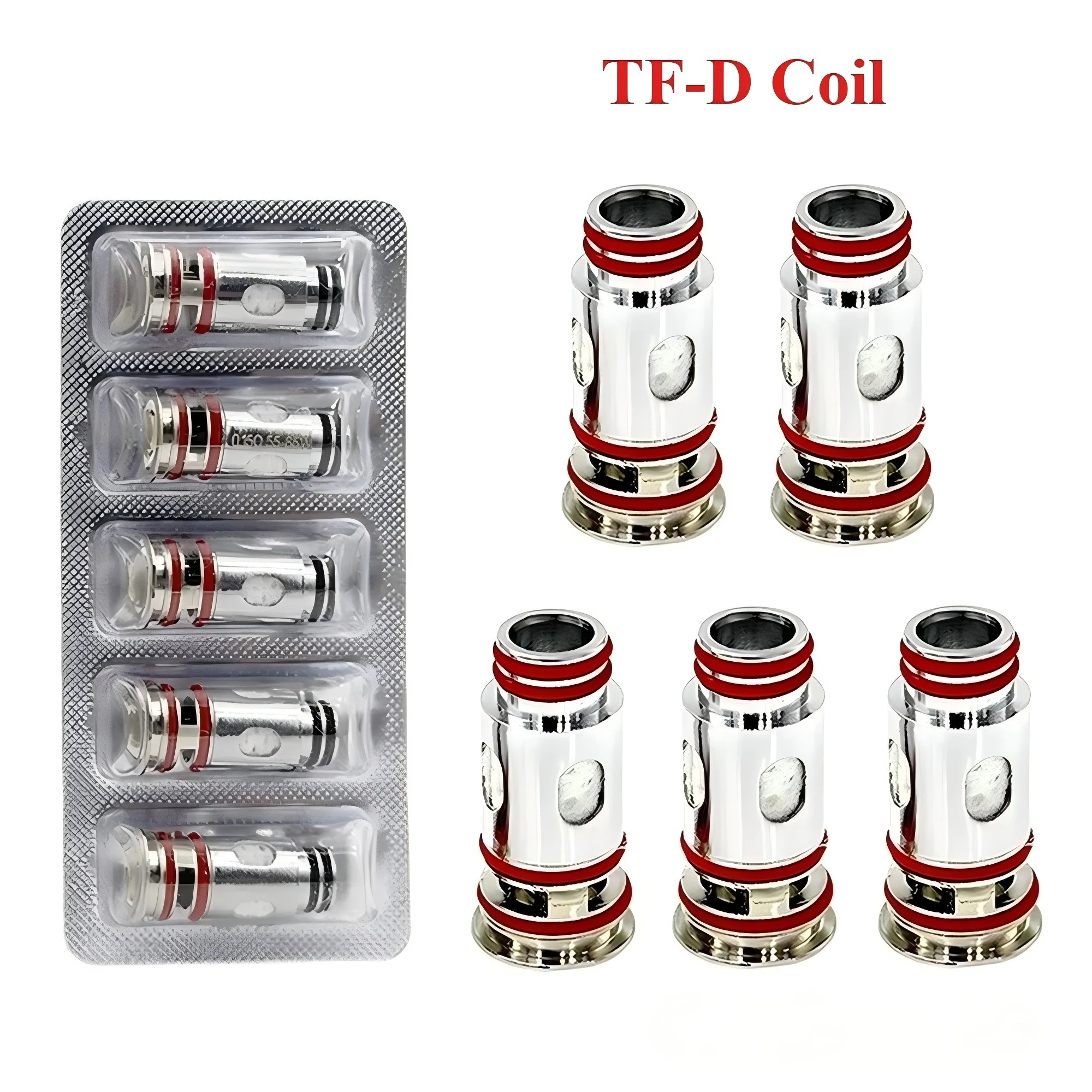 

5 шт./упак. Сменные испарители D Coil 0.15ohm 0.23ohm 0.4ohm 25-35W RDL DTL Meshed Coils для TF-D SubTank/X-Priv Plus/X-Priv Solo Kit