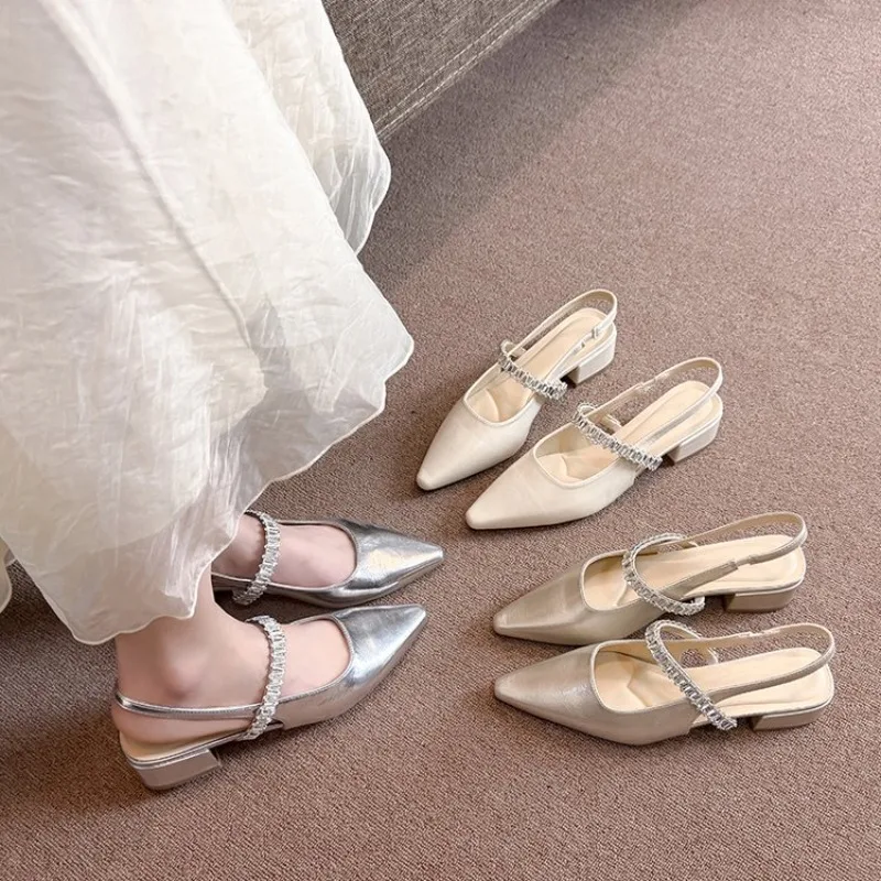 Summer Lady New Women's Shoes - Square Toe Mule ulasan dan harga