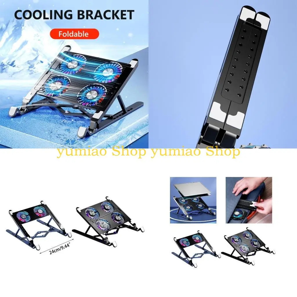 

587B Lightweight Laptop Fan Cooling Pad for Good Heat Dispersion Cooler Radiators